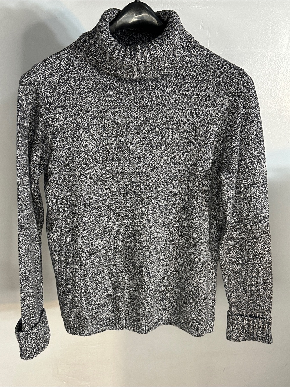 L.L Bean Gray Marled Turtleneck Sweater